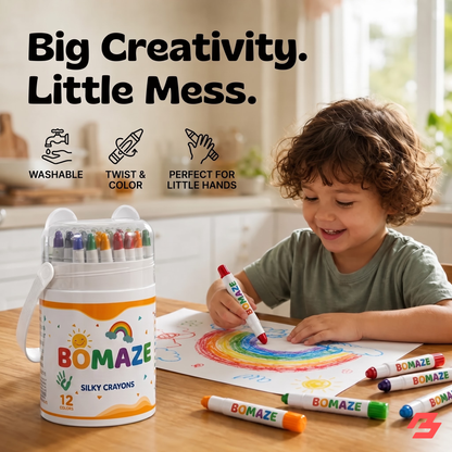 Bomaze™ Washable Twist Crayons