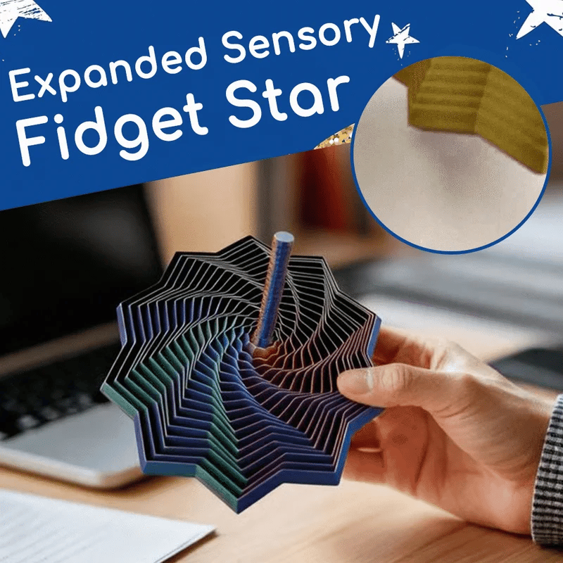 Fidget Star™ – Hypnotic 3D Spinner for Focus & Stress Relief