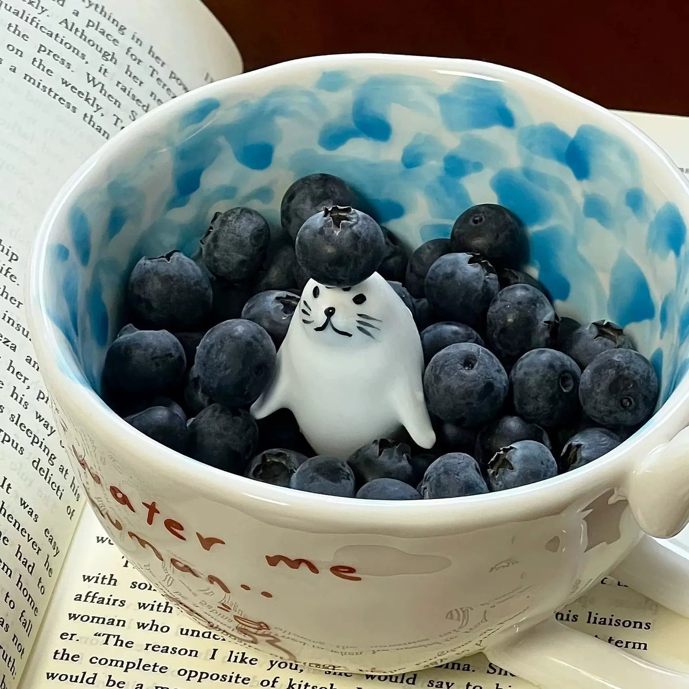 Tiny Seal Ocean Wave Coffee Mug