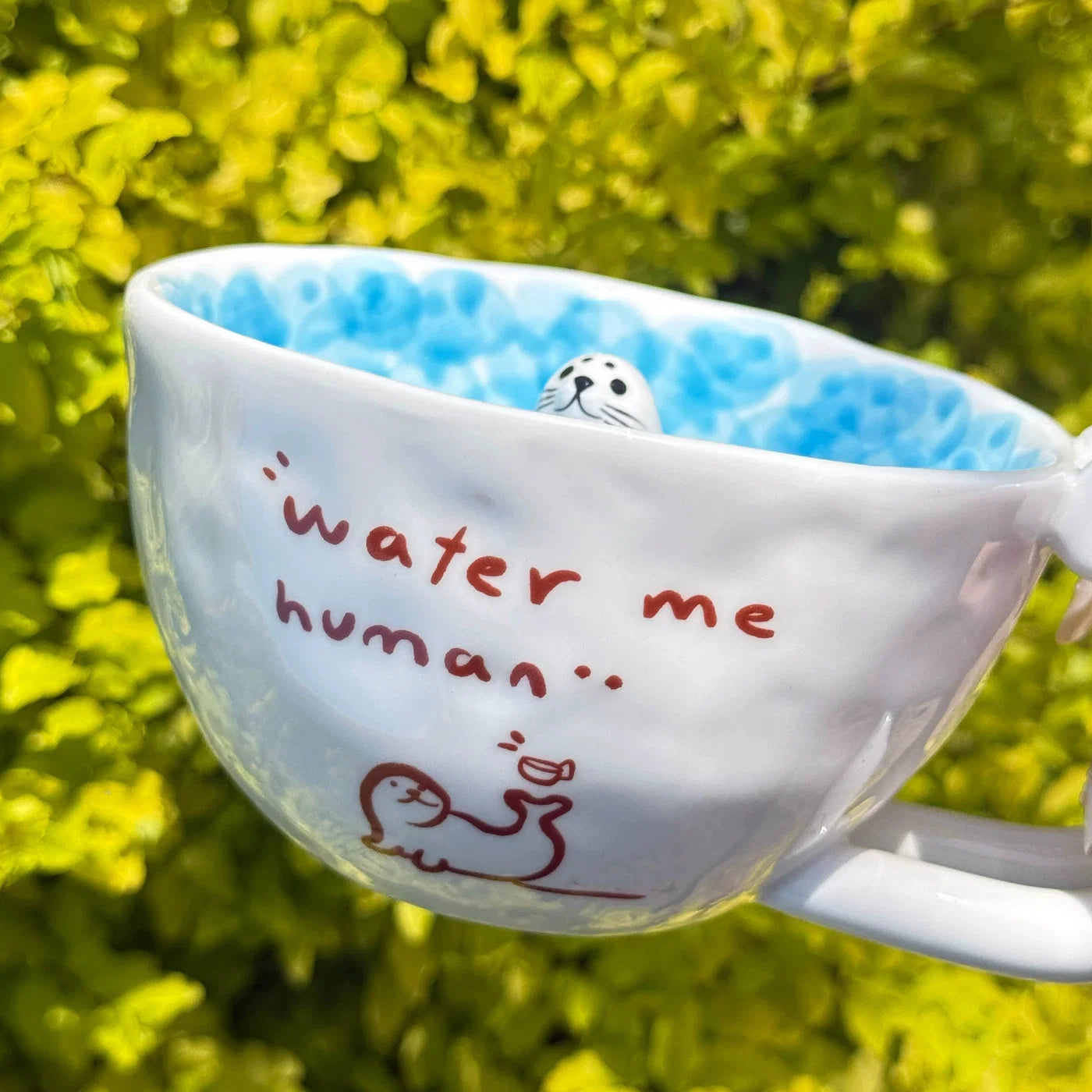 Tiny Seal Ocean Wave Coffee Mug